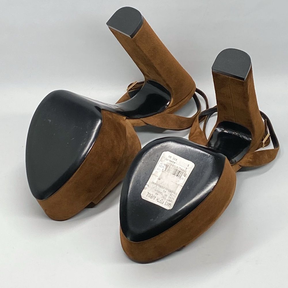Saint Laurent Jodie Platform Sandals in Suede size 41 - Picture 13 of 14